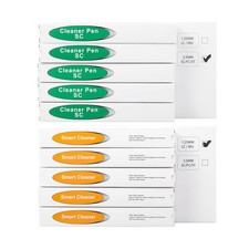 5 Pack Fiber Cleaner Pen for 1.25 mm LC/MU + 5 Pack Fiber Optic Cleaning Tool... picture