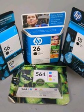 HP Genuine OEM Ink Cartridges 15 26 56 57 564 Lot of 5 Expired Printer Ink picture