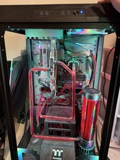 Thermaltake Gaming Desktop Tower PC Liquid Cooled RGB Lighting Black picture