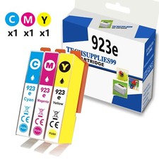3PK HP 923e evomore Ink Cartridge for Office Jet Pro 8122e 8123 Printer (CMY) picture