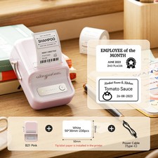 NiiMbot B21 Mini Thermal Label Printer Bluetooth Wireless Portable Barcode Maker picture