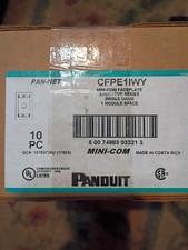 QTY 10 PANDUIT CFPE1lWY MINI-COM Executive Single Gang  picture