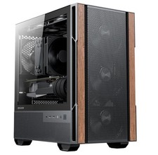 OKINOS Cypress 3 Genuine Walnut Wood MicroATX with 4x120mm USB-C 3 Pin picture