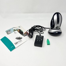 Logitech MX700 Wireless Optical Gaming Mouse M/N M-RY81 Charging Base + Adapter picture