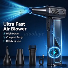300000RPM Brushless Electric Air Duster 5 Adjustable Wind Speeds Cleaning Kit picture