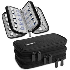 USB Flash Drive Case Organizer Holds 30 Pcs, Black picture