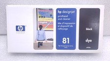 GENUINE HP 81 BLACK PRINTHEAD / CLEANER DESIGNJET 5000 5500 C4950A SEALED #99 picture