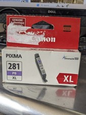 Genuine Canon Pixma CLI-281 XL PB High Yield Ink Cartridge Photo Blue CLI-281XL picture