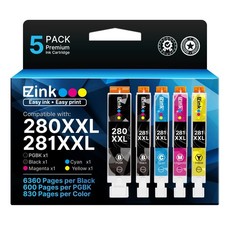 EZink Compatible Canon PGI-280XXL CLI-281XXL Ink Cartridges Lot + Bonus Extras picture