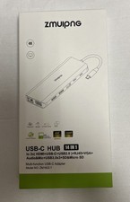 ZMUIPNG 4K 14in1 Hub  Docking Station Dual Monitor HDMI for Dell HP, PD,SD/TF picture