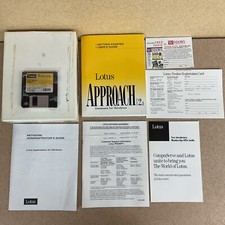 Lotus Approach Release 2.1 Database For Windows Big Box PC IBM Software picture