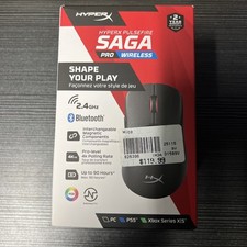 New HyperX Pulsefire Saga Black A2PB2AA Multi-Platform Pro Wireless Mouse picture