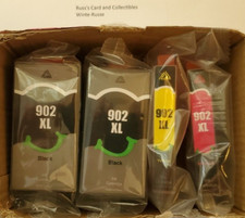 4x Hallolux Premium Ink Cartridge NEW Sealed 902XL (2)Blk (1)Y (1)M Exp. 02/2025 picture