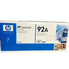 Genuine HP 92A Black LaserJet Toner Cartridge C4092A New Sealed 1100 3200 3220 picture