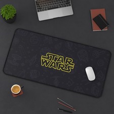 Star Wars Minimalist Yoda R2D2 Vader Falcon Gaming Desk Mat Mouse Pad Playmat picture