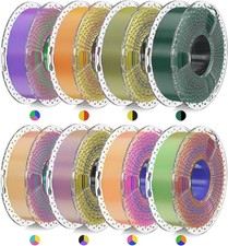 Silk Filament Mini Pack, Dual & Triple Color 3D Filament Bundle, Individually picture