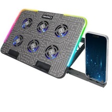 ENHANCE Voltaic 2 Laptop Cooling Pad - Metal Top Cooling Pad with RGB Lighting picture