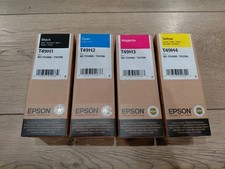 Genuine Epson T49H1 T49H2 T49H3 T49H4 Ink Bottles 4 Pack for SureColor T3170x picture