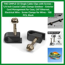 Versatile Cable Clips with Pre-Installed Screws - 100 PCS for Easy Installation picture
