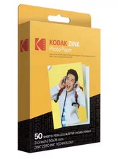 KODAK 2x3” PREMIUM ZINK PHOTO PAPER 50 SHEETS STICKY BACKED PHOTO PAPER FREE S/H picture