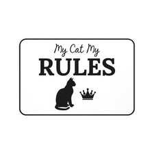 Halloween Black Cat Silhouettes Desk Mat Cat Illustration Cat Lover Mousepad HC4 picture