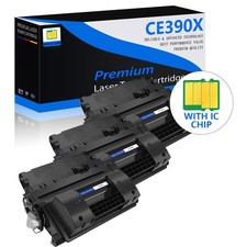 3PK Black CE390X 90X Toner Cartridge for HP LaserJet M4555f M4555fskm M4555h picture