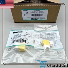 NEW Panduit CJ688TGYL BOX OF 50 Giga TX Cat6 jack yellow picture