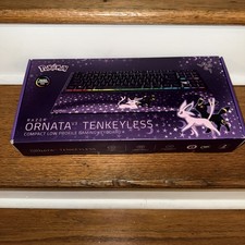 New Pokemon x Razer Ornata V3 X Tenkeyless Espeon & Umbreon Edition Keyboard NEW picture