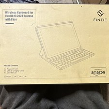 Fintie Wireless Keyboard with Case for Fire HD 10 2023, English QWERTY picture