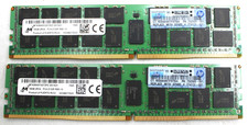 2 Sticks - Micron MTA36ASF2G72PZ-2G1A2II 16GB 2Rx4 PC4-2133P ECC Server RAM PC4 picture