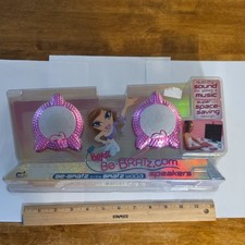 Bratz Be-Bratz.com Computer Speakers 2.0 Channel Wired Pink Plastic picture