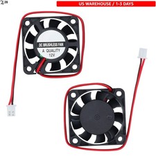 Compact 40mm Dual 12V Cooling Fans - Silent 27.5 dB Operation for 3D Printers picture