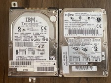 Lot of 2 Vintage IBM Travelstar 12GN & Fujitsu MHM2200AT Internal Laptop Drives picture
