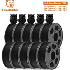 TECBEARS 10KG PETG High Speed Matte 600mm/s 3D Printer Filament Less Stringing picture