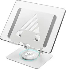 Tablet Stand for Desk, Adjustable Height & Swivel with 360° Rotating Base, Table picture