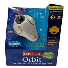 Vintage Kensington Orbit Trackball Mouse Model 64221 Serial 9 Pin with Adapter picture