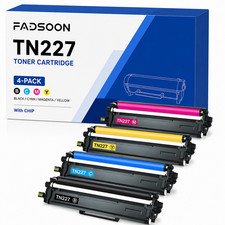 TN227 4PK BK/C/M/Y High Yield Laser Toner Cartridge Replacement for HL-L3210CW picture