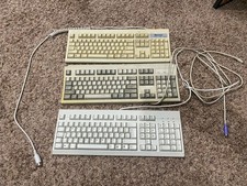 Lot Of 3 Vintage Keyboards Magitronic KB-5923, NMB Ultra Mechanical Wired picture