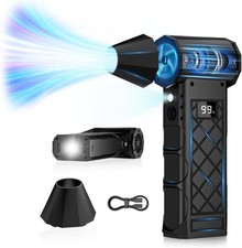 Electric Air Duster,130000RPM Compressed Air Duster with 2 LED&Screen for PC,Car picture