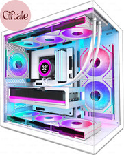 H3  ATX PC Case - Pre-Installed with 6 Infinity Mirror PWM ARGB Fans - Compact D picture