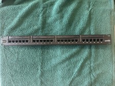 Leviton 24 port Cat 5e patch panel - USED -  picture