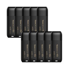 TEAMGROUP 64GB USB 3.2 Flash Drive 10 Pack Matte Black C175 100MB/s picture