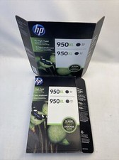 Genuine HP 950XL 3 Pack Black Ink Cartridges CR317BN Sealed Retail Box New picture