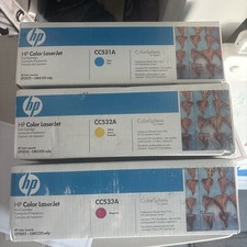 SEALED New Genuine HP 304a CYM Toner Cartridges Set CC531A CC532A CC533A picture