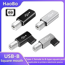 USB C to Square USB Adapter Type-C Female to MIDI Printer Piano Keyboard Drum picture