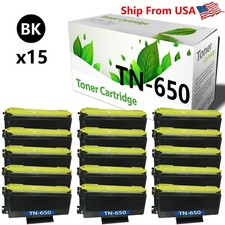 15PK TN 650 TN-650 Black Toner Cartridges fit for HL-5250DNT MFC-8870DW Printer picture