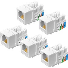 5Pack CAT3 Telephone Keystone Jack Keystone Jack picture