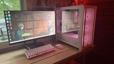 Custom Built Gaming PC with Mainframe,  monitor, keyboard and mouse (cables) picture