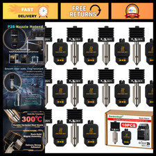 10pcs 0.4mm Hotend Nozzle Kit for 3D Printers - Hardened Steel Replacement Parts picture