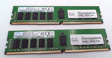 LOT OF 2 - CISCO 8GB 1RX4 PC4-19200T-R DDR4-2400MHZ RDIMM (UCS-MR-1X081RV-A) picture